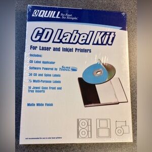 Quill CD Label Kit w/Software New